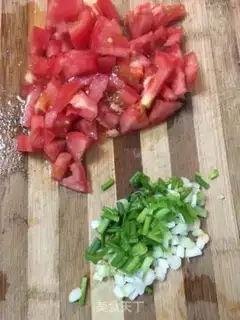 Make Tomato, tofu step 1