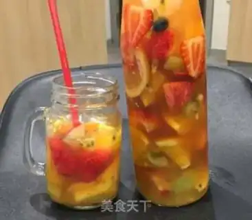Make Fresh fruit tea step 2