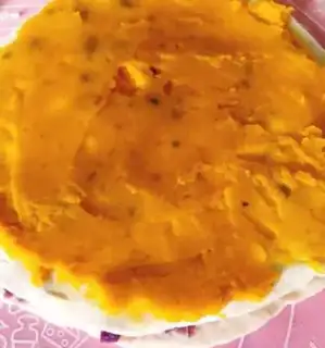 Make Milk rainbow cake step 5