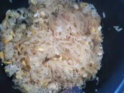 Make Egg fans fried rice step 9