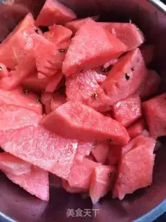 Make Watermelon beans step 1
