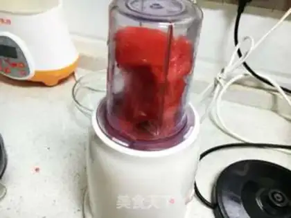 Make Ice melon juice step 1
