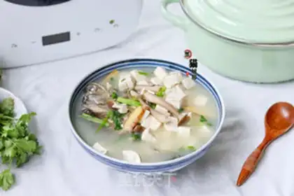 Make Squidfish tofu mushroom soup step 5