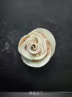 Make Roses holding eggs and dumplings step 8