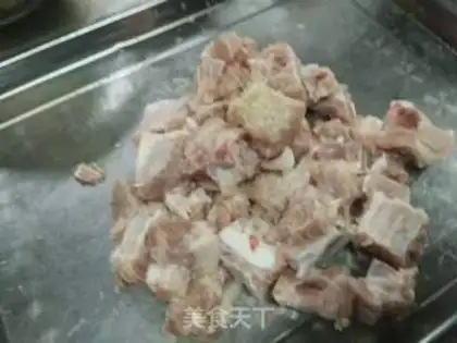 Make Goldmelon powdered ribs step 3
