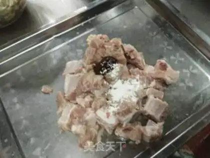 Make Goldmelon powdered ribs step 4