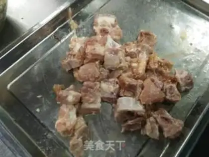 Make Goldmelon powdered ribs step 5