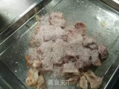 Make Goldmelon powdered ribs step 6