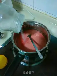 Make Watermelon frozen lollipop step 3