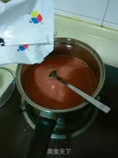Make Watermelon frozen lollipop step 4