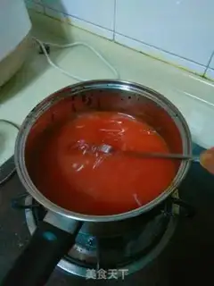 Make Watermelon frozen lollipop step 5