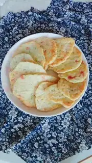 Make Celery ham eggcake step 5