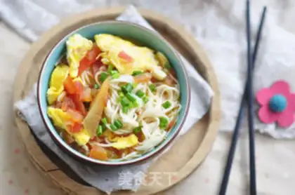 Make Tomato egg noodles step 17