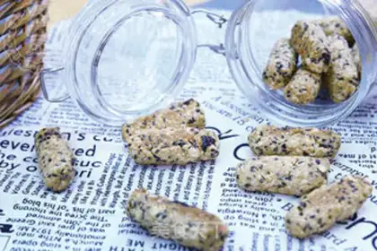 Make Black sesame oatmeal cookies step 8