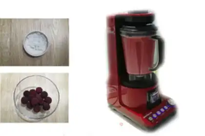 Make Acne and plum juice step 2