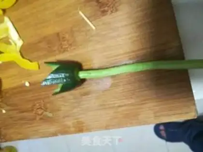 Make Vegetable roses step 2