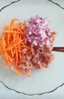 Make Fried meatballs step 1
