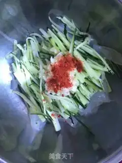 Make cucumber silk powder step 4