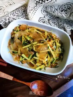 Make cucumber silk powder step 8
