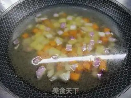 Make Japanese curry curry curry urn noodles step 5