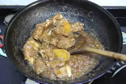 Make Gin and garlic tea chops step 5
