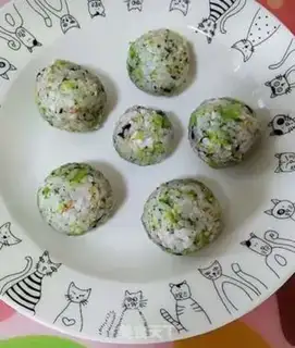 Make Vegetable shrimp rice step 4