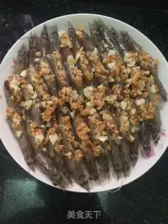 Make Garlic fan steamed shrimp step 8