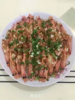 Make Garlic fan steamed shrimp step 11
