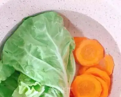 Make Vegetable rice cake step 0