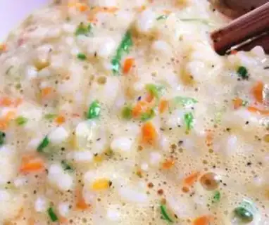 Make Vegetable rice cake step 2