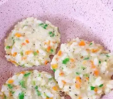 Make Vegetable rice cake step 3