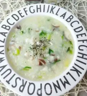 Make Porridge of mushroom shrimp step 6