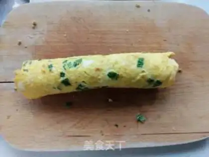 Make Meat pine egg cheese roll step 7