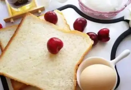 Make Cherry yogurt toast step 0