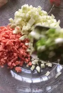 Make Vegetable eggcake step 1