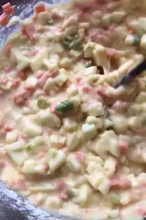 Make Vegetable eggcake step 3