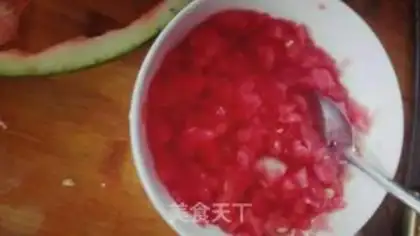 Make Watermelon egg jelly step 2