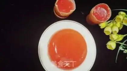 Make Watermelon egg jelly step 11