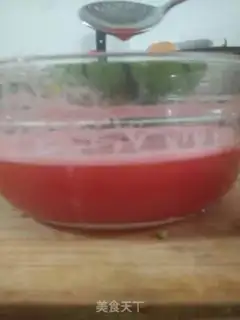 Make Watermelon milk strawberry ice cream step 1