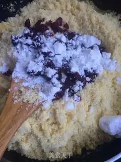 Make Green bean cake step 7