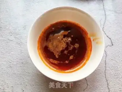 Make A cold-mixed fan dish step 5