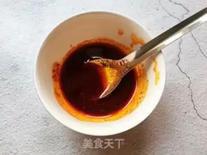 Make A cold-mixed fan dish step 6