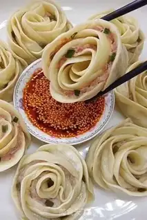 Make Roses steam meat dumplings step 11