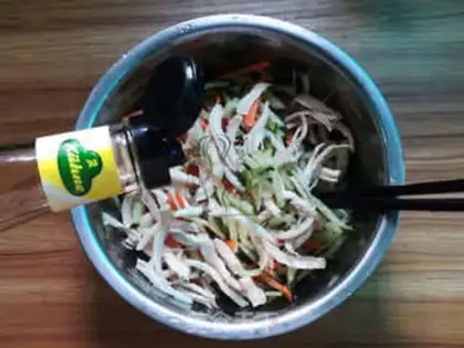 Make The cucumber coil step 5