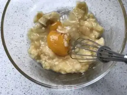 Make Banana waffles step 1