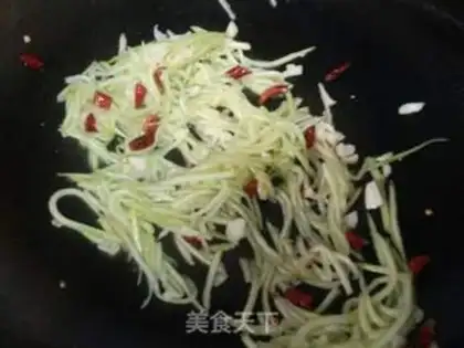Make Soybeans with watermelon peels step 9