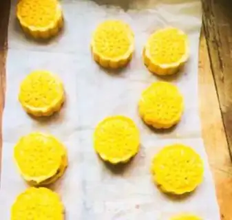 Make Lotus potato pumpkin cake step 7