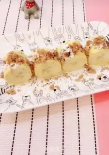 Make Banana omelet step 7