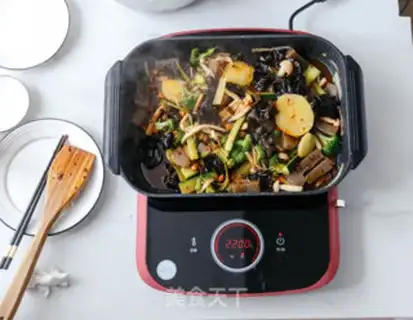 Make An electromagnetic furnace spicy roasted fish step 9