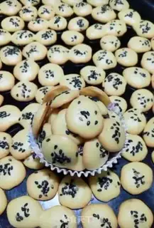 Make Black sesame cookies step 10